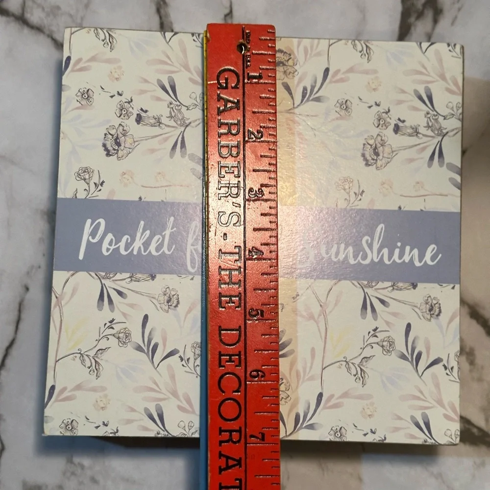 POCKET FULL OF SUNSHINE Art Wooden Block Sign Shelf Sitter Wall by Kathy NWT